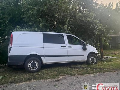 Нічна ДТП на трасі Житомир – Чернівці: мікроавтобус Mercedes протаранив паркан та дерево у селі Дубище