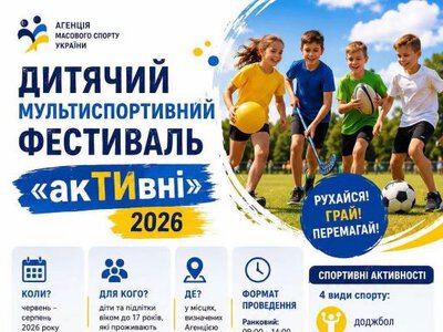 На Черкащині пройде дитячий мультиспортивний фестиваль