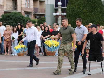 В Ірпені вшанували творців української державності перед Днем Конституції