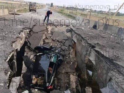 Росія втратила ще одну переправу до Криму: дрони пошкодили Генічеський міст