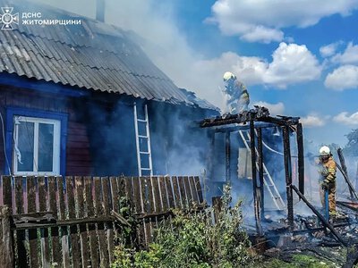 На Житомирщині за добу сталося чотири пожежі в житловому секторі