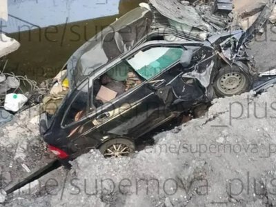 ЗСУ зруйнували автомобільний міст до окупованого Криму (фото)