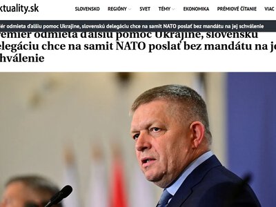 Прем’єр Фіцо проти допомоги Україні від НАТО