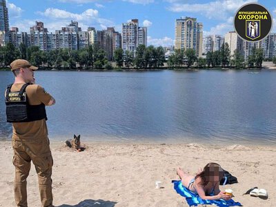 У Києві жінка прийшла на пляж із німецькою вівчаркою без повідця: втрутилася поліція