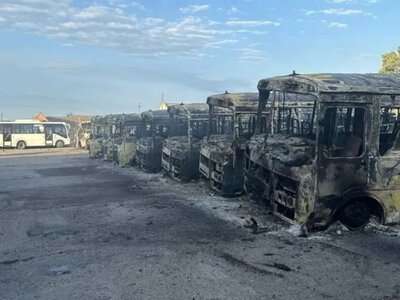 Колаборант Сальдо заявив про атаку на автобусний парк на окупованій Херсонщині