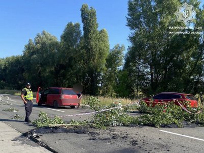 На 101 км траси М-07 біля Різні піднявся асфальт: рух пустили узбіччям