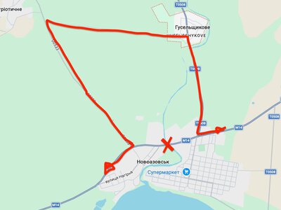 В окупованому Новоазовську частково обвалився міст, який Росія ремонтувала для налагодження логістики