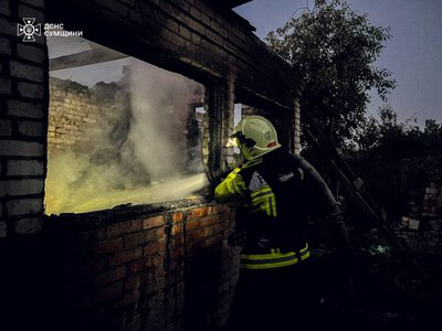 На Охтирщині горів житловий будинок