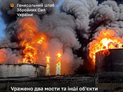 Генштаб повідомив про ураження двох мостів на Запоріжжі й у Криму та інших об’єктів ворога