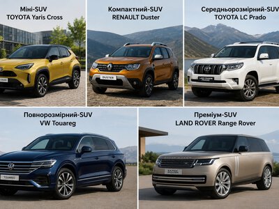 Названо найпопулярніші кросовери в Україні за класами