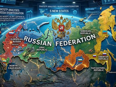 Крах імперії: на які 5 держав за прогнозом штучного інтелекту розпадеться Росія