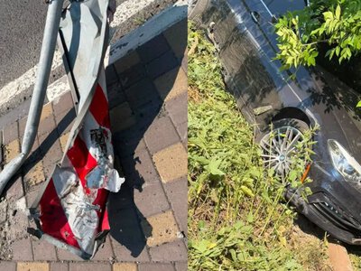 На ковельській трасі М-19 водій BMW не впорався з керуванням і злетів у кювет