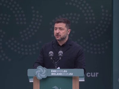 Зеленський в Ірландії закликав посилити санкції проти РФ і відкрити ще 5 кластерів переговорів про вступ до ЄС