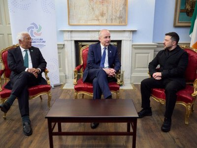Президент Зеленський зустрівся у Дубліні із главою Євроради та Прем’єр-міністром Ірландії