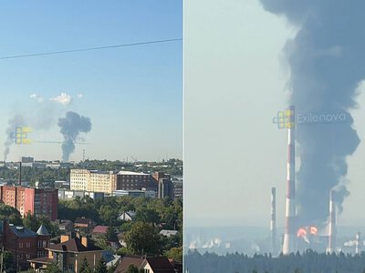 У Росії внаслідок атаки дронів міг бути уражений НПЗ Лукойлу