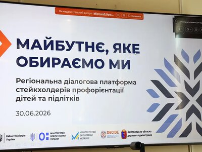 Сучасну систему профорієнтації підлітків створюють на Хмельниччині