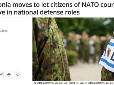 Естонія планує дозволити громадянам НАТО служити у своїй армії