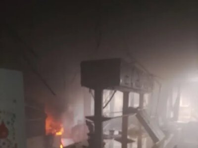 У Києві через обстріл рф загорівся Інститут біохімії НАН України