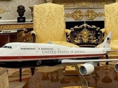 Трамп вперше політав на літаку-палаці $400 млн. Каже – це літаючий Білий дім (ФОТО, ВІДЕО)