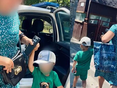 У Сарнах на Рівненщині інспектори забрали з розпеченого узбіччя матір із хлопчиком