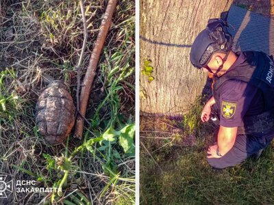 У Мукачеві біля дитячого майданчика знайшли гранату часів Другої світової війни
