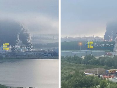 У Санкт-Петербурзі горить нафтовий термінал: прилетіло по одному з найбільших портів Балтики 