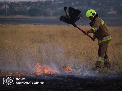 За добу рятувальники Миколаївщини загасили 41 пожежу, знищено гектари пшениці