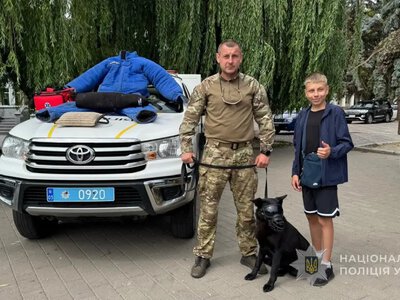 Поліцейські Луцька показали бойову техніку з фронту та взяли участь у «Забігу Луцьк»