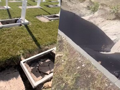 На могилах утворилися провалля: Національне військове кладовище знову потрапило у скандал