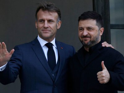 Зеленський обговорив з Макроном війну в Україні
