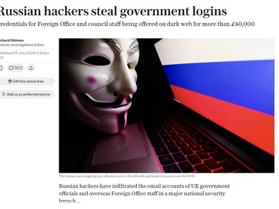 Російські хакери зламали пошту британських урядовців – Telegraph