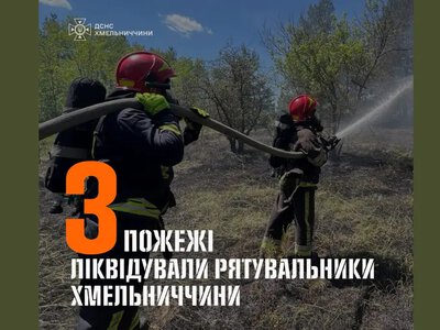 Рятувальники Хмельниччини ліквідували три пожежі в екосистемах