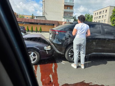 У Черкасах водій легковика протаранив кросовер, який їхав попереду