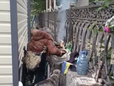 У на Крошні через нічну пожежу, яку розпалив місцевий бездомний чоловік на прізвисько «Володька», постраждала кав’ярня. ВІДЕО