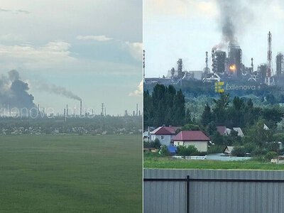 Українські дрони вперше атакували Омський НПЗ за 2000 км від кордону (Оновлено)