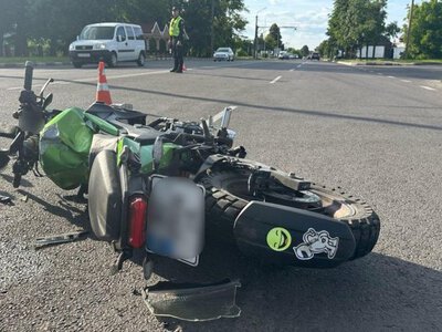 24-річного мотоцикліста оштрафували за ДТП в Луцьку з травмованою