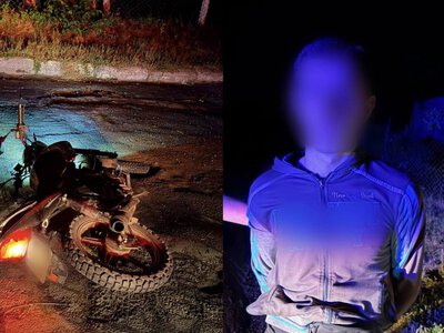 Неподалік Рівного патрульні наздоганяли неповнолітнього пʼяного мотоцикліста