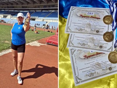 Здолбунівська легкоатлетка Тетяна Остапчук здобула три золоті медалі на змаганнях у Греції
