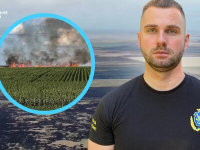 Понад 5000 га зернових згоріли на Херсонщині: фермери гасять вогонь під обстрілами