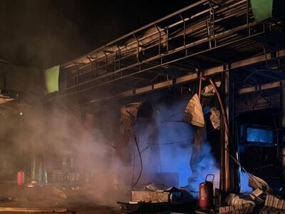 Нічна атака БПЛА на Дніпропетровщину: у Кам’янському через влучання дрона горіла АЗС