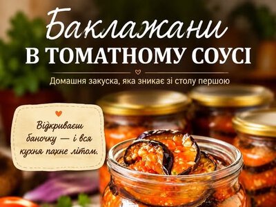 Баклажани в томатному соусі на зиму: рецепт закуски, яка зникає зі столу першою