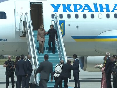 Зеленський з дружиною прибув до Анкари на саміт НАТО