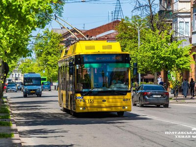 У Полтаві тимчасово змінили рух кількох тролейбусів