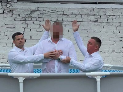 У Полицькій виправній колонії п'ятеро засуджених прийняли водне хрещення