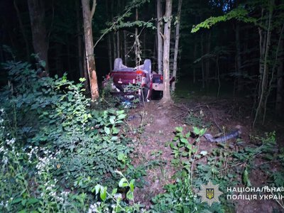 П'яна ДТП на Гусятинщині: Range Rover перекинувся, троє молодих людей постраждали