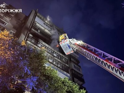Запоріжжя: під час пожежі врятували літнього чоловіка та домашнього собаку