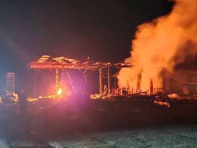 Нічна атака на Одещину: горіли АЗС, пошкоджено енергетичний об’єкт