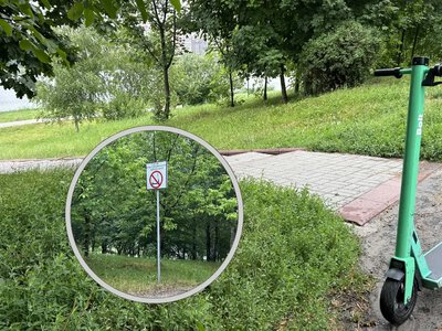 Чи працюють заборони на рух електротранспорту в зоні відпочинку на Озерній? (ВІДЕО)