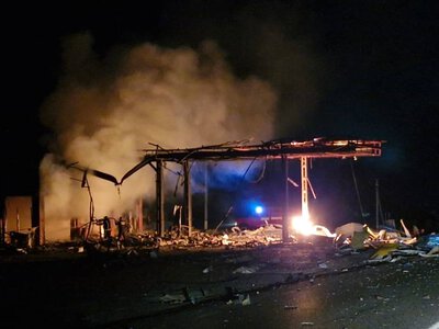 На Одещині внаслідок нічної атаки пошкоджені три АЗС та енергетичний об’єкт
