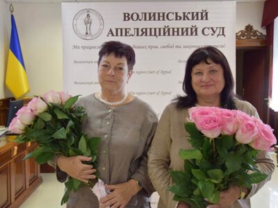Волинський апеляційний суд урочисто провів у відставку двох суддів